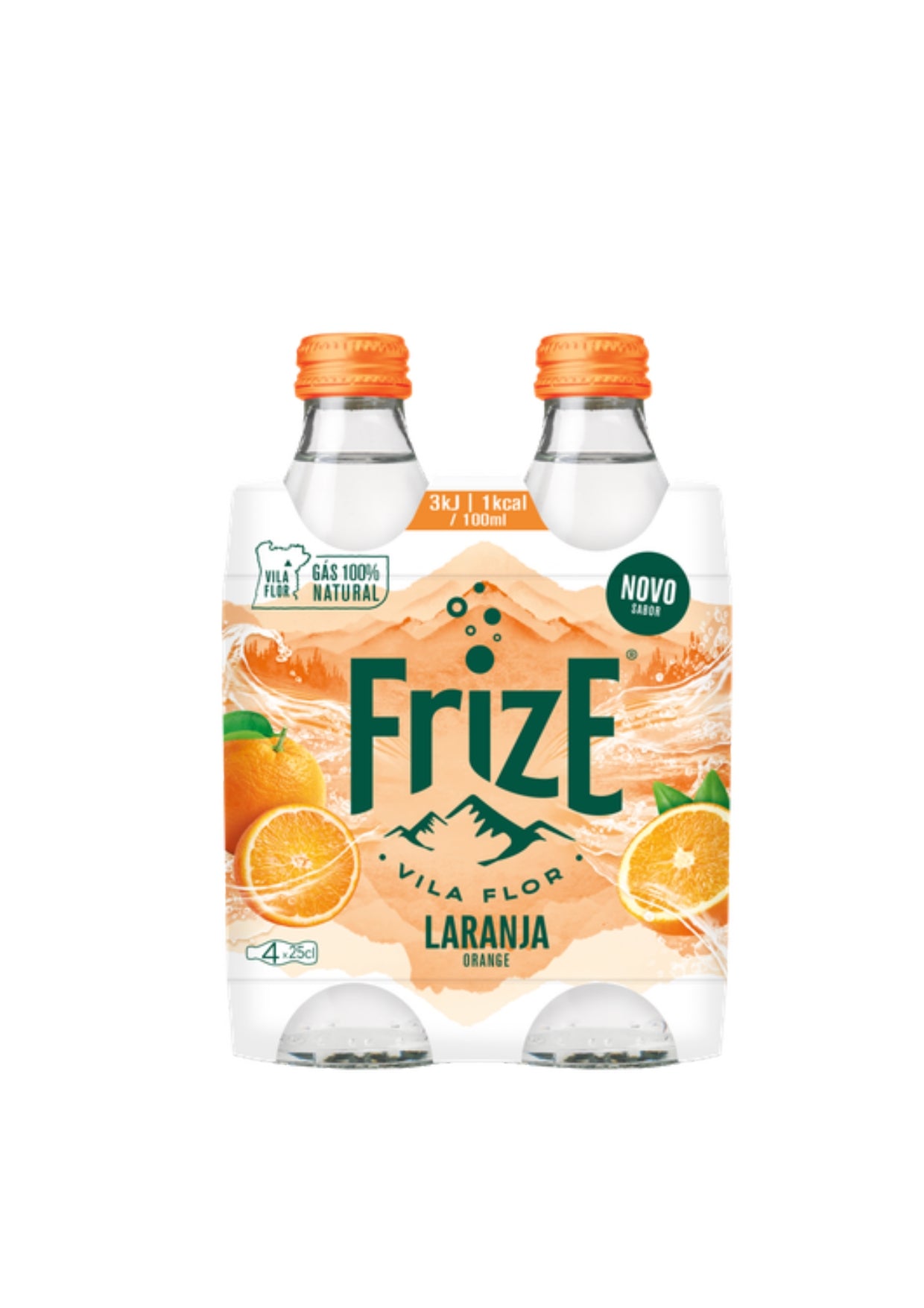 Frize - Eau pétillante à l'orange - Pack 4x250ml